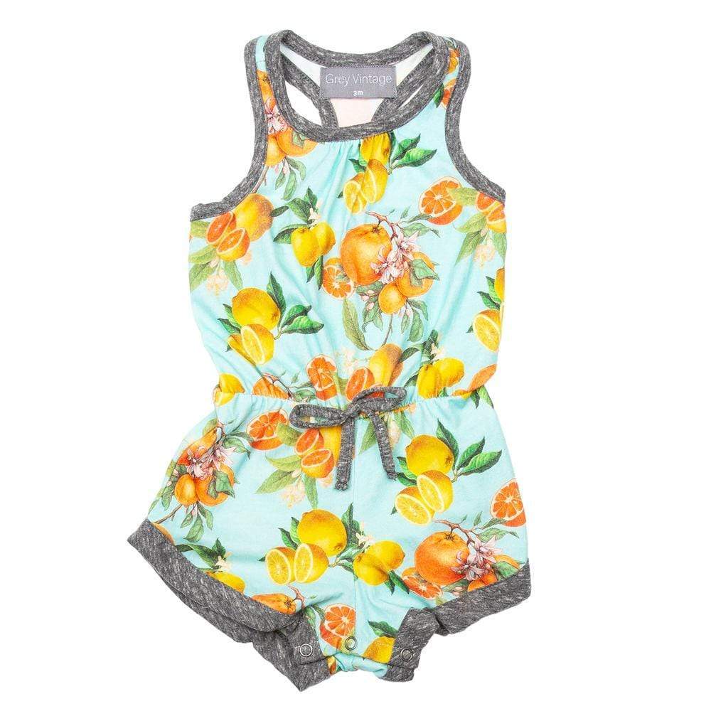 Little Gals Everly Short Romper Orchard