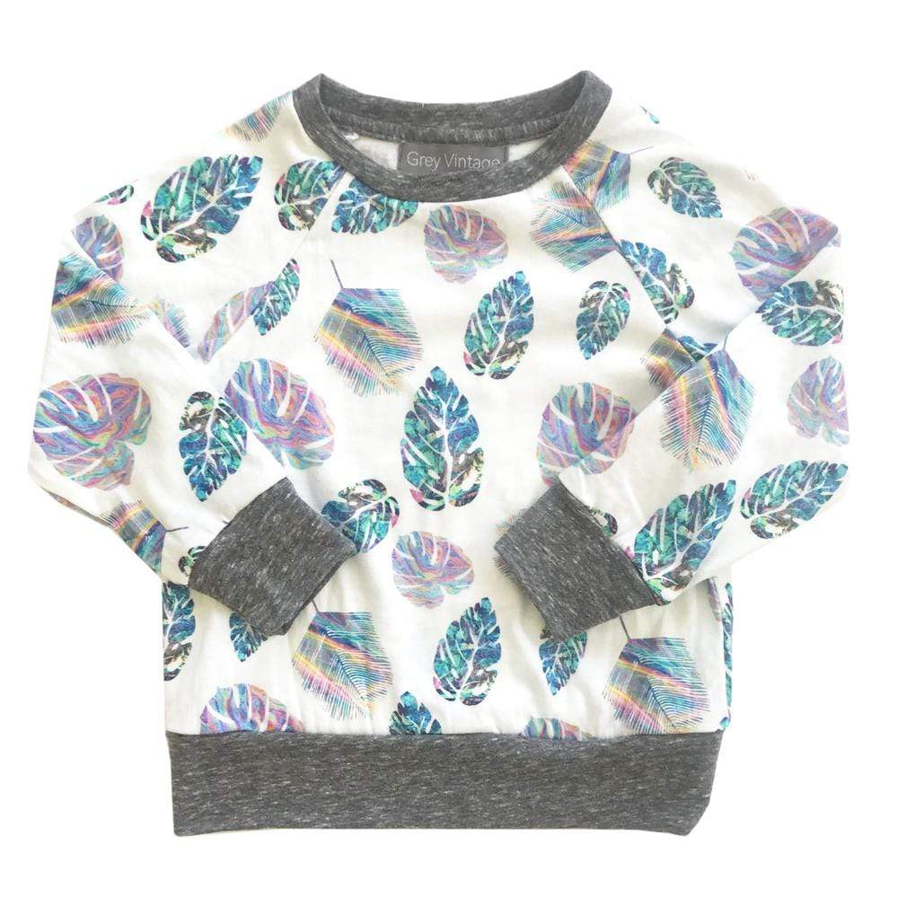 Little Gals Iggy Pullover Holographic Palm