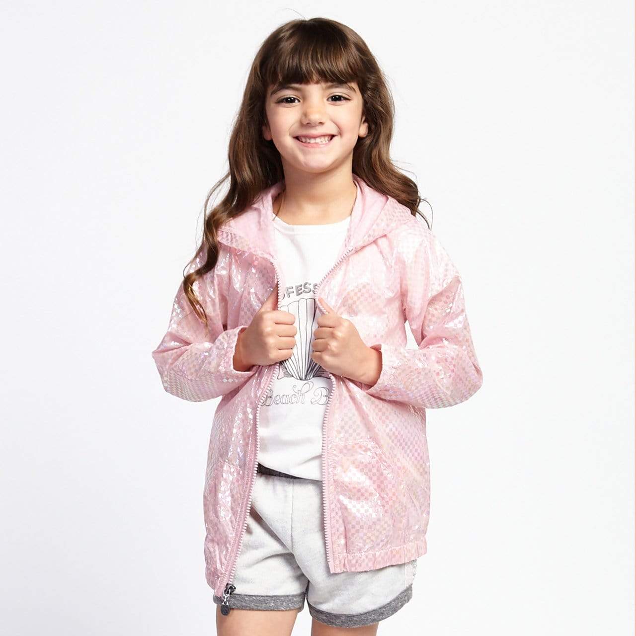 Little Gals Sora Rain Jacket Cotton Candy