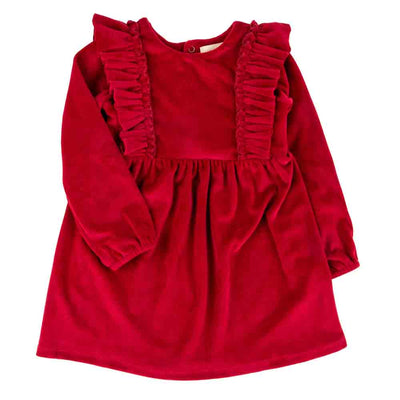 Little Gals VELOUR / 3m Caitlin Dress Red Velour
