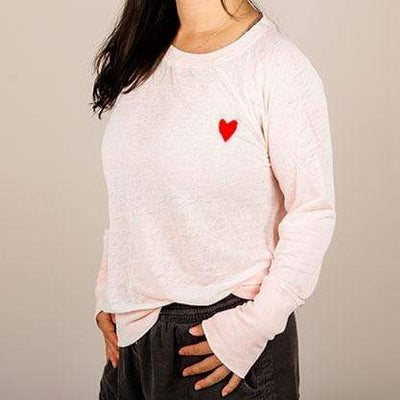 WOMENS MULTI / Small Women's Burnout Sweatshirt Kisses